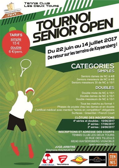 Tournoi SENIOR OPEN